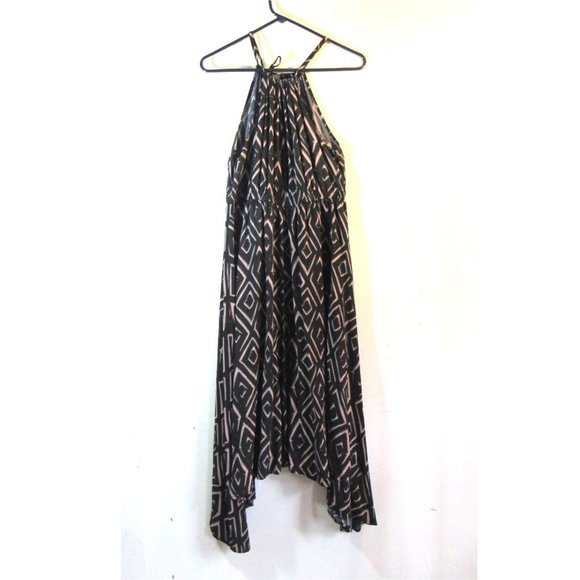 Minimalist Maxi Maternity Dress Halter Neck Asymmetrical Hem Spaghetti Straps Sm - Picture 1 of 7